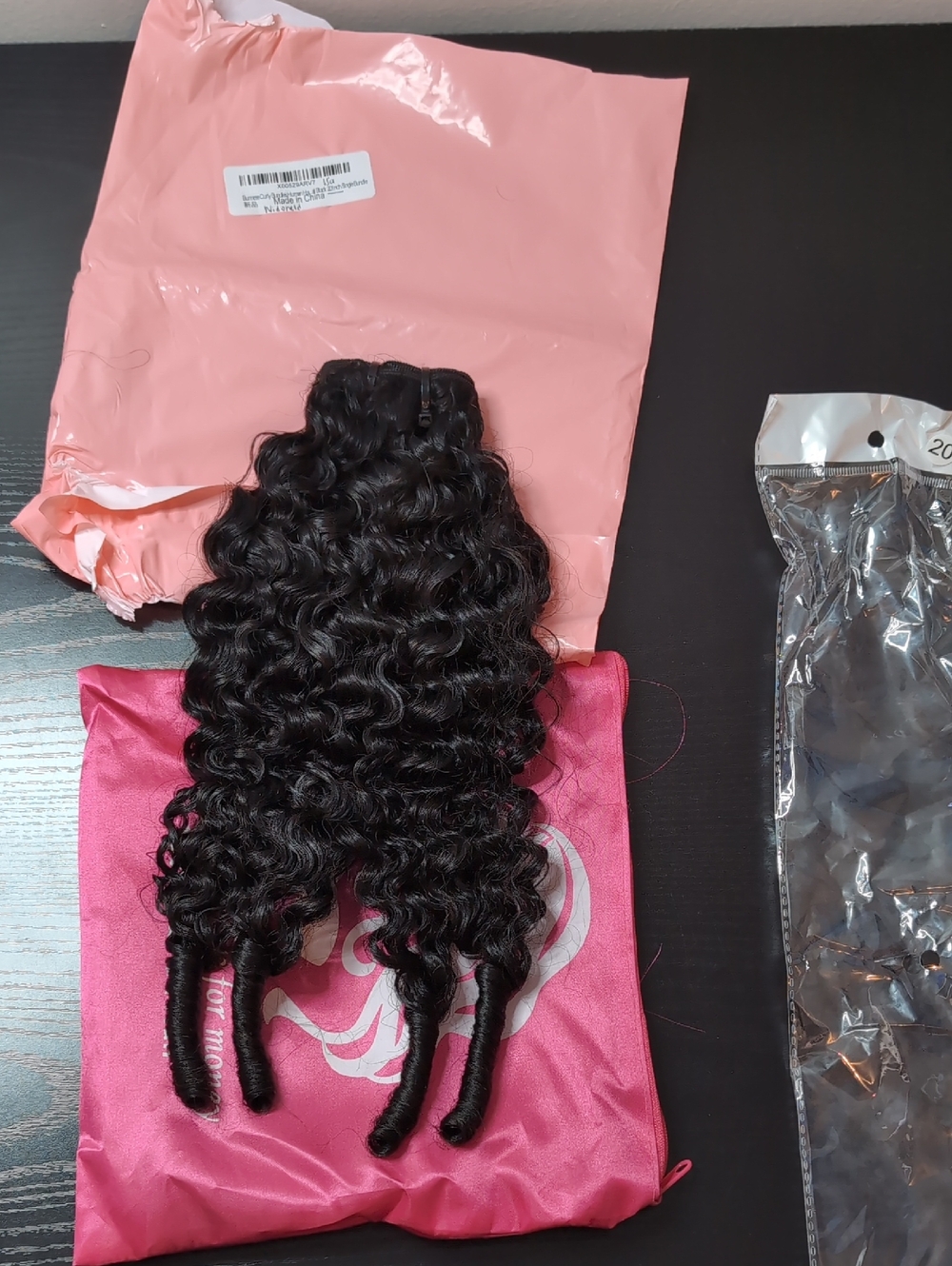 20 Inch Single Bundle Quick Weave Real Human Hair Spiral Ends Curly Extensions